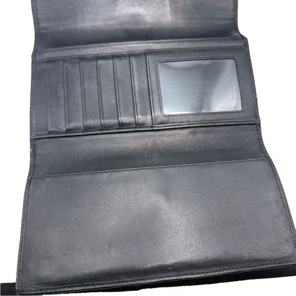 Vintage COACH y2k Soho Black and Gray Signature Canvas Wallet - Picture 7 of 10
